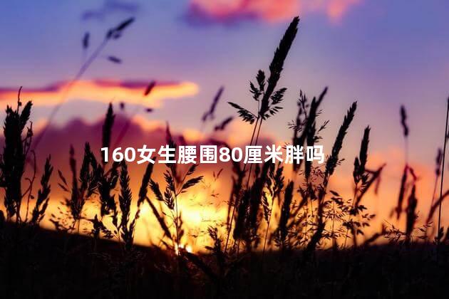 160女生腰围80厘米胖吗