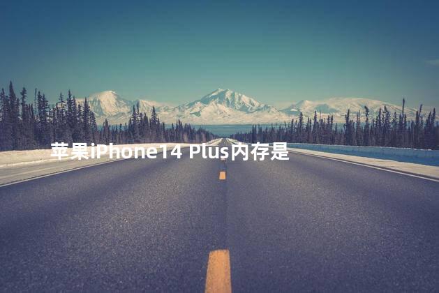 苹果iPhone14 Plus内存是多少