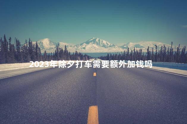 2023年除夕打车需要额外加钱吗