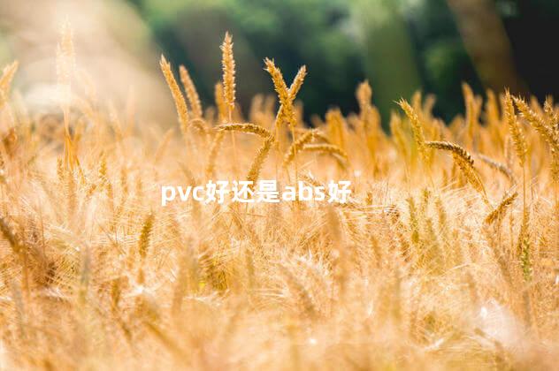 pvc好还是abs好