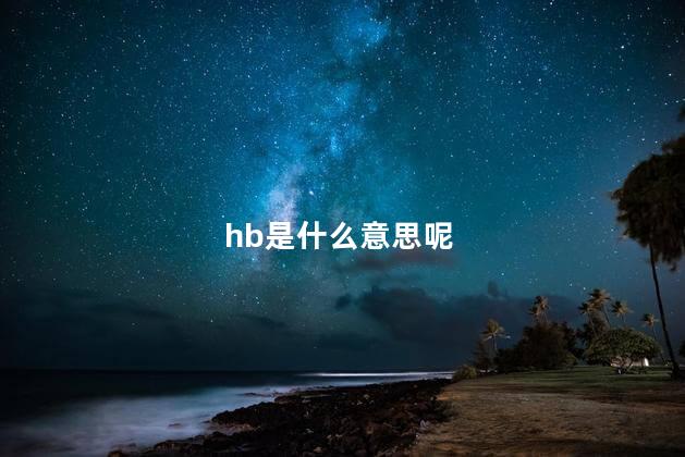 hb是什么意思呢