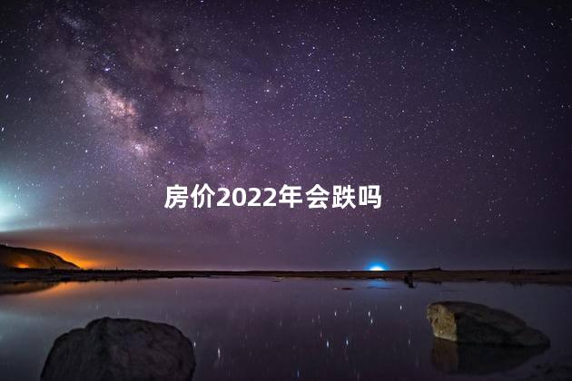 房价2022年会跌吗