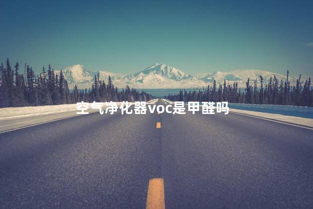 空气净化器voc是甲醛吗