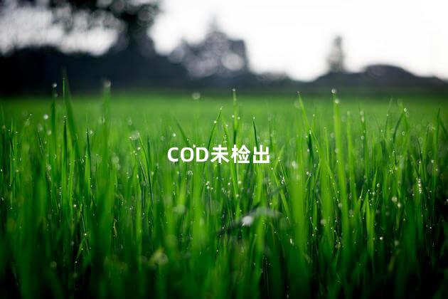 COD未检出