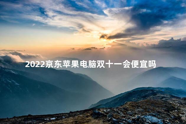 2022京东苹果电脑双十一会便宜吗