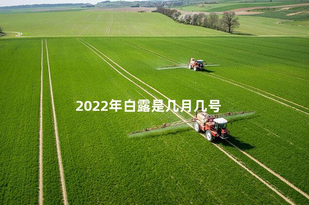 2022年白露是几月几号