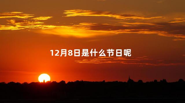 12月8日是什么节日呢