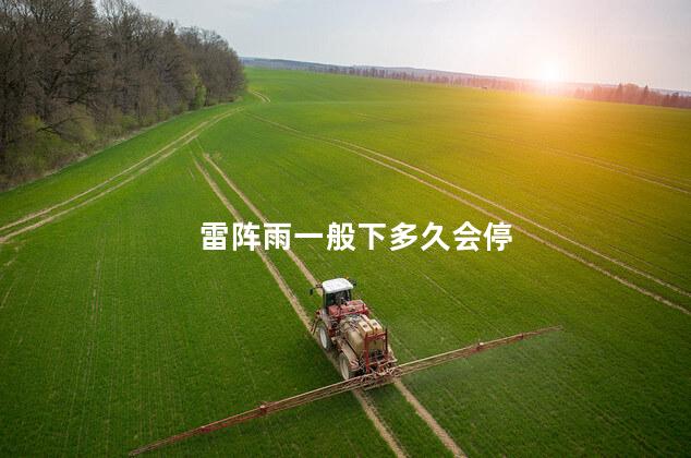 雷阵雨一般下多久会停