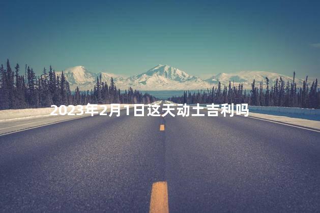 2023年2月1日这天动土吉利吗