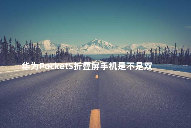 华为PocketS折叠屏手机是不是双卡双待