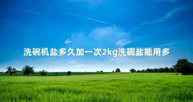 洗碗机盐多久加一次2kg洗碗盐能用多久