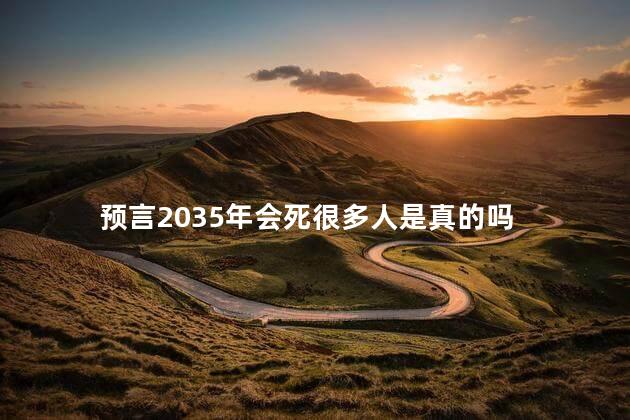 预言2035年会死很多人是真的吗