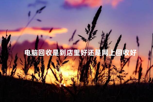 电脑回收是到店里好还是网上回收好