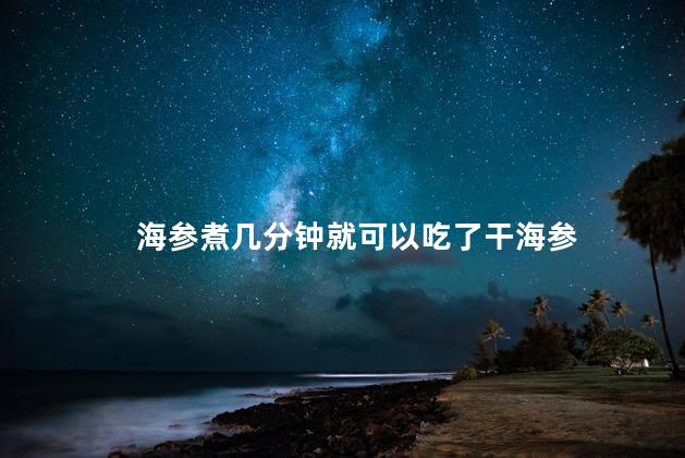 海参煮几分钟就可以吃了干海参