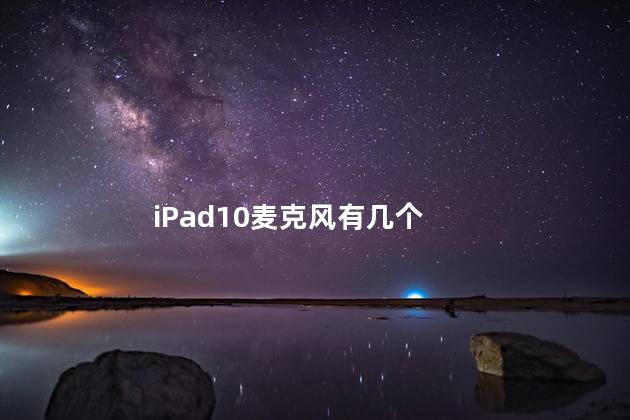 iPad10麦克风有几个