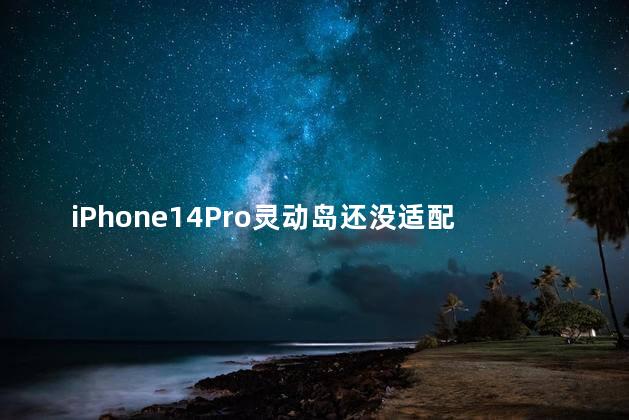 iPhone14Pro灵动岛还没适配吗