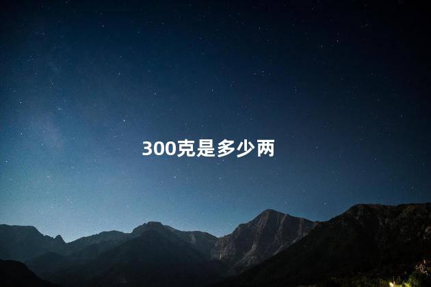 300克是多少两