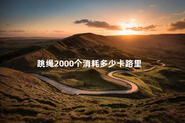 跳绳2000个消耗多少卡路里